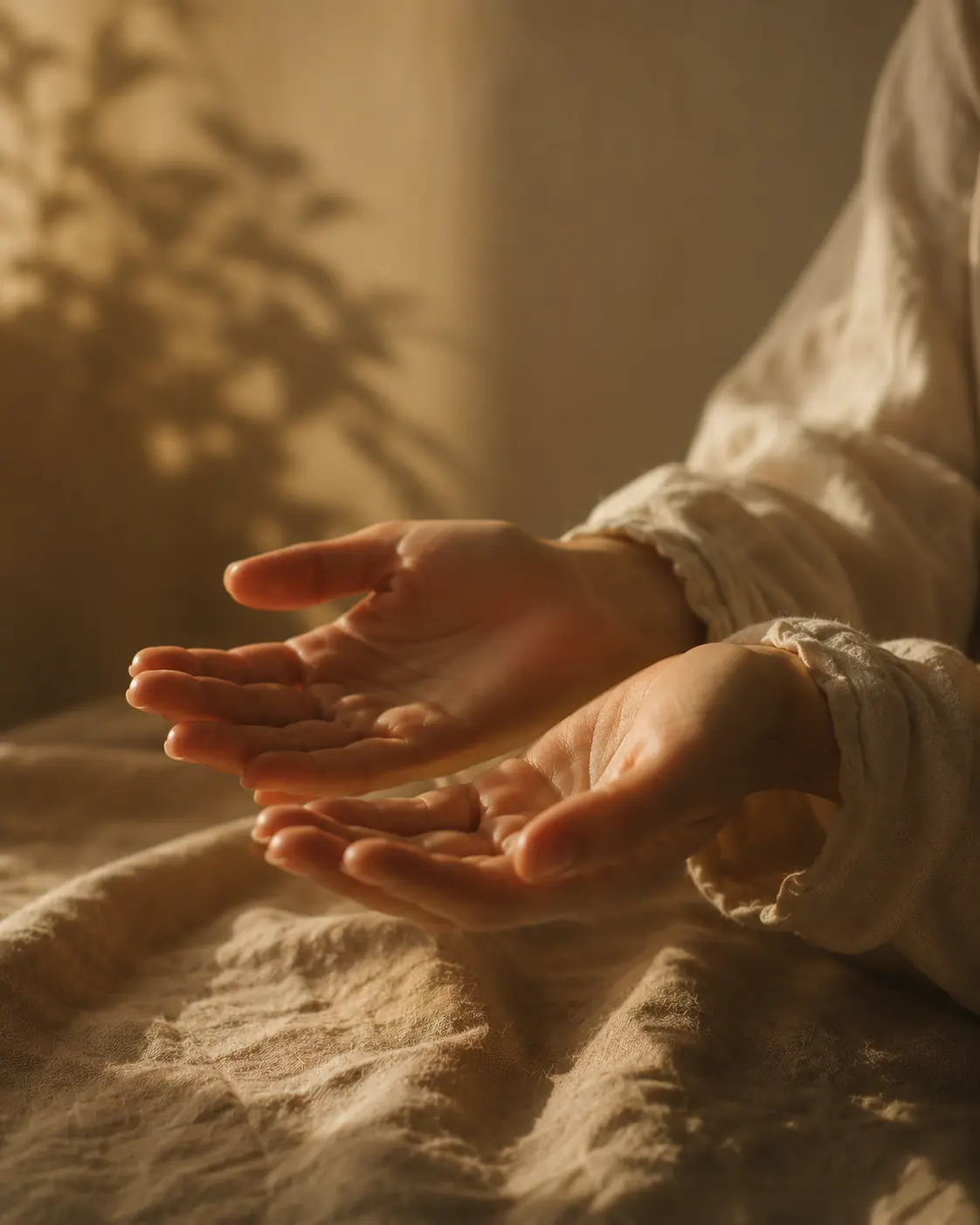 Person receiving a Reiki treatment